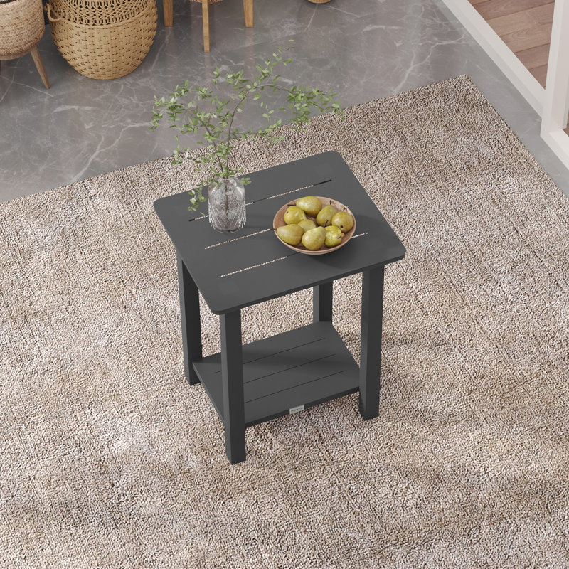  Silver Gray Outdoor Side Table