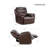 43" Dual-Power Leather Recliner Chair with Zero Gravity Built-In USB Port and Adjustable Headrest-1257707033