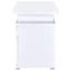 Bureau blanc réversible avec 2 espaces de rangement - Convient à différents environnements de travail 2 composants de tiroir Espace de travail moderne et fonctionnel