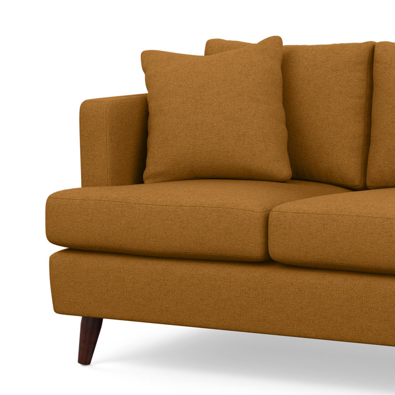 Loretosha Upholstered 77'' Sofa, Entice Honey
