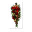 Holiday Swag With Hydrangeas, Ornaments And Bows