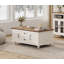 Table basse en bois rustique avec armoire de rangement-1210740952