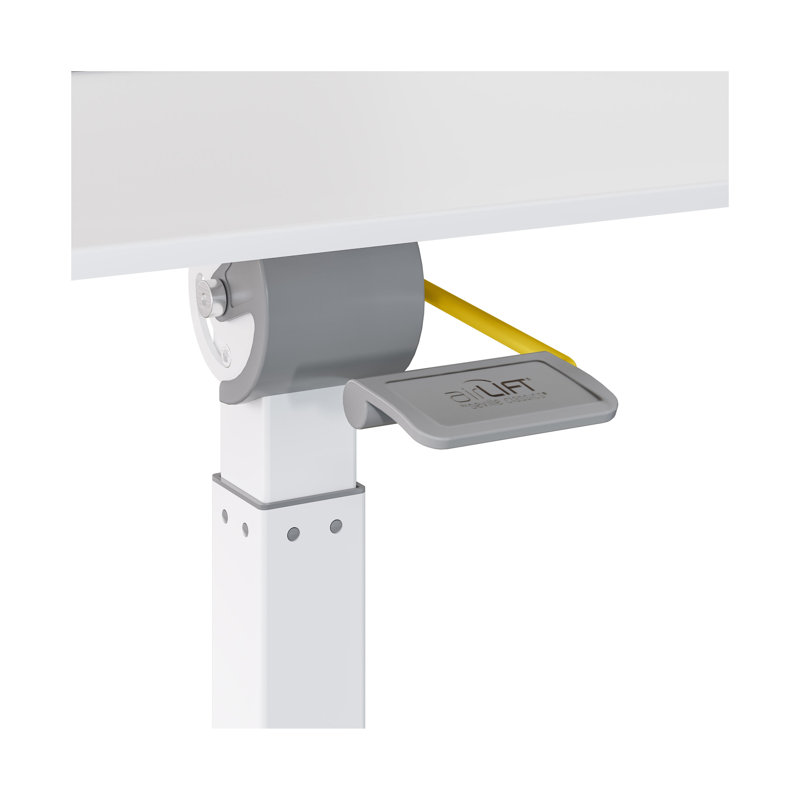 Chariot de bureau pneumatique blanc inclinable airLIFT®, Blanc