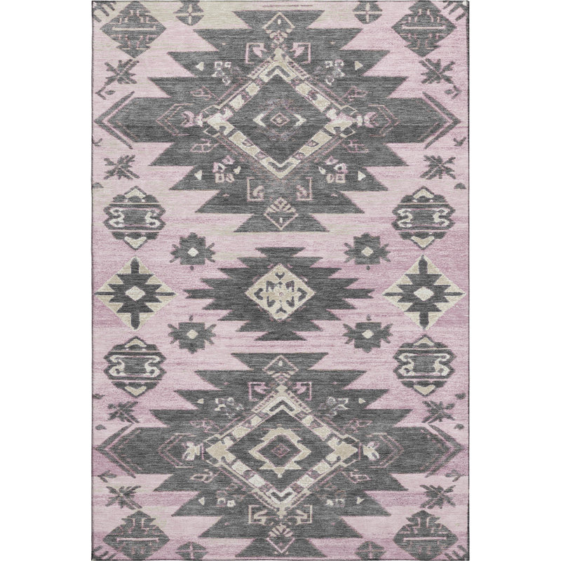 Premium Machine Washable Mayfield AMF1945 Tribal Rug, Rectangle 10' x 14'