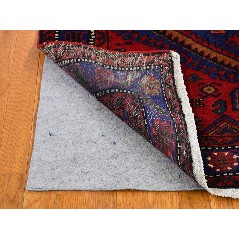 Tapis oriental rouge 4 pi 6 po x 6 pi 8 po Hamadan