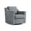 Upholstered Chenille Swivel Armchair-1613868801