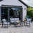 Kos Modern Grey Wicker Rope and Metal Garden Sofa Set with Cushions