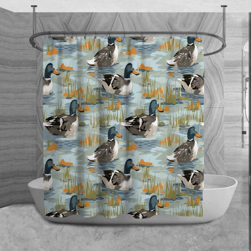 Rideau de douche Tades Duck, H 73 po x l 70 po