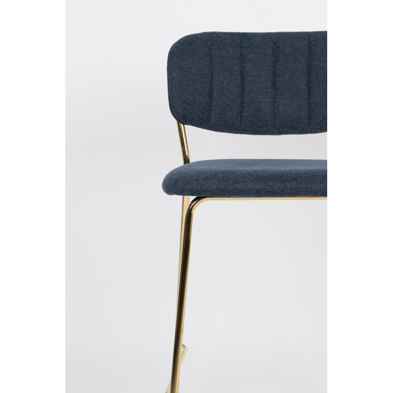 Jolien 26'' Counter Stool, Gold/Blue, Blue