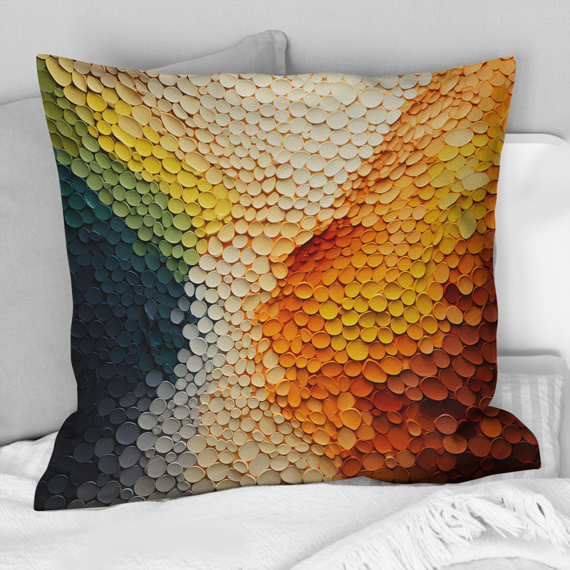 Coussin Hardedge Art Earthy Euphony V - Hard Edge