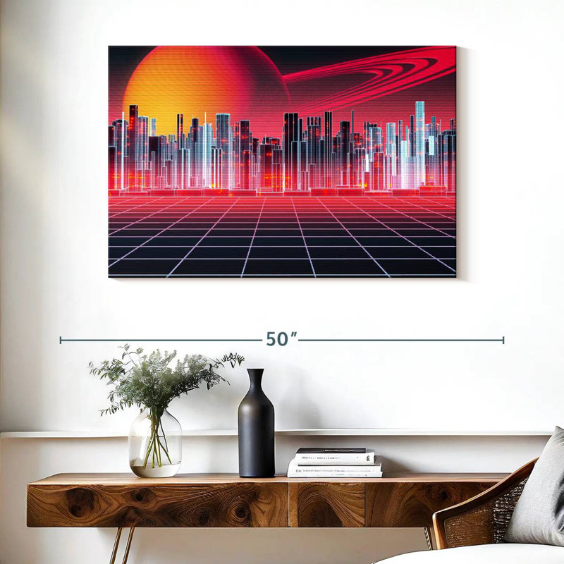 Kelan Digital Metropolitan, 26" H x 39" W