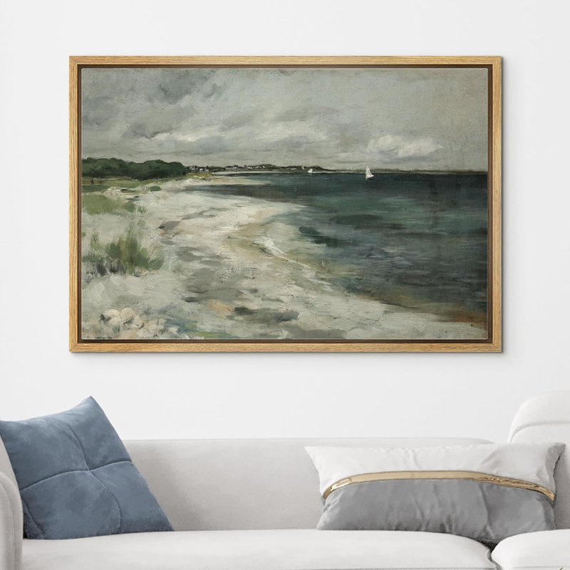 «Coastal Beach Ocean Wave Beach Shore Landscape Nature Fine Art», art mural grand, chambre à coucher, bureau sur toile