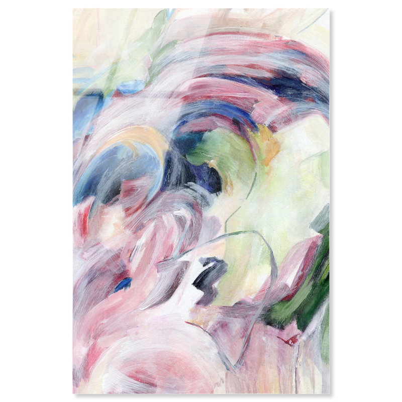 «Colorful Fantasia», reproduction de peinture à l'acrylique par Art Remedy, H 54 po x l 36 po