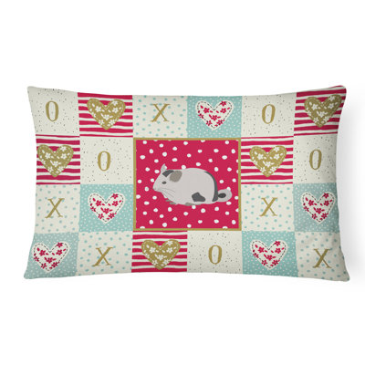  Coussin rectangulaire d'extérieur Mosaic Chinchilla Love
