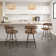 Amir Swivel Counter & Bar Stool with Wooden Back