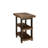 Rundell 20" W Solid Pine Wood End Table with 2 Shelves, Natural-1531679359