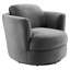 Fauteuil pivotant en velours Pirouette Performance-219657674