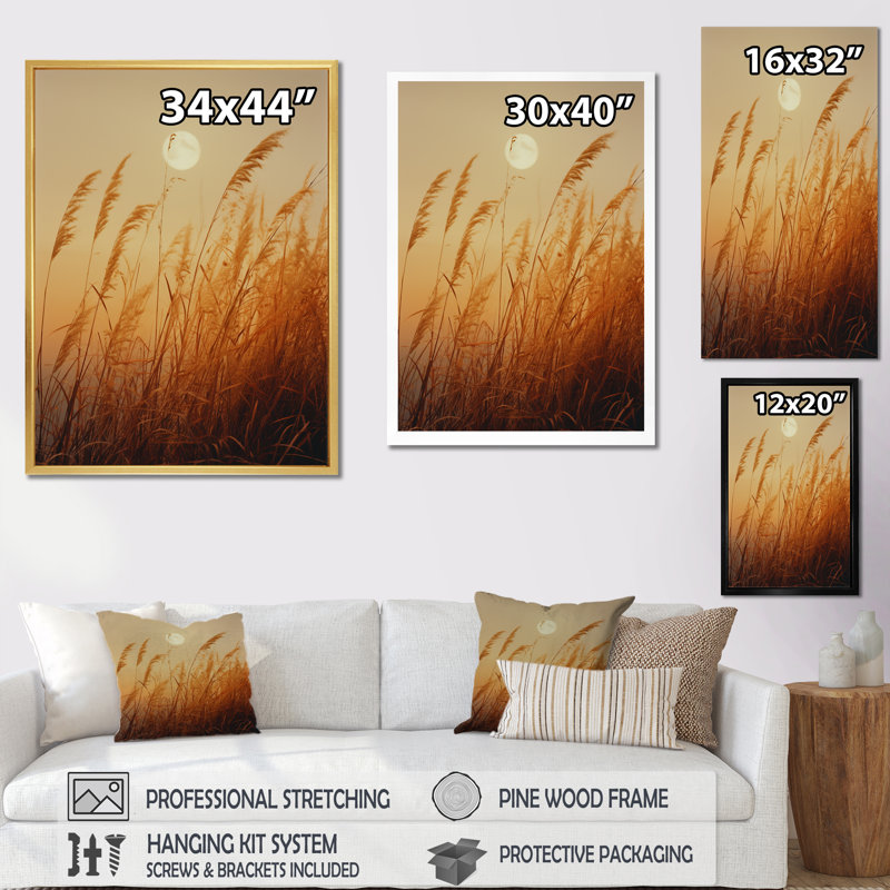 Lune, récolte de miel, paysage de rêve I, Toile tendue, H 40 po x l 30 po