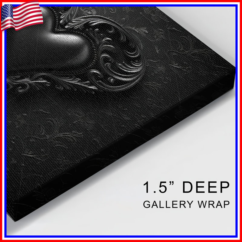 Heart Canvas  Gallery Wrap - Decor Wall Decor in Many Sizes, 11  x 14 inches