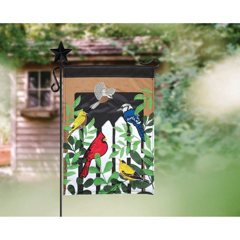 Double Sided 18 in. H x 13 in. W Polyester Garden flag