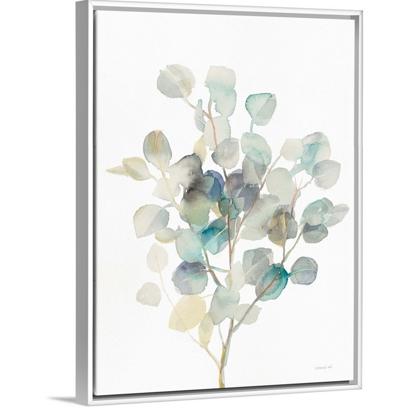Reproduction d'art sur toile, Cadre flottant blanc, H 18 po x l 14 po x P 1,75 po