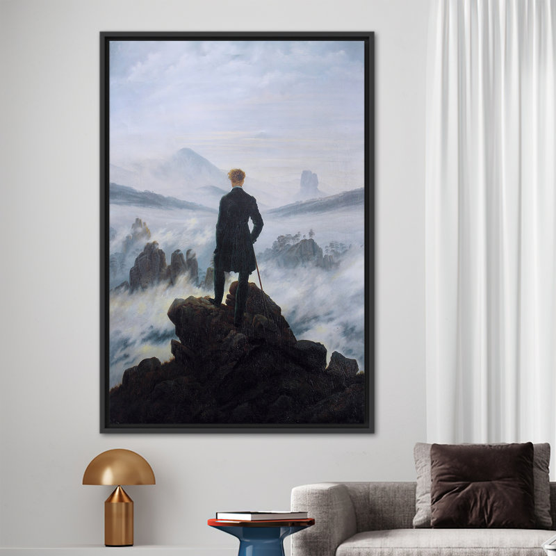 Print on Canvas, 35 cm H x 25 cm W, Black Floater Framed