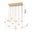 Transitional 26 Light LED Boomerang Chandelier