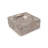 Grey Travertine Sq. Bowl Sm.