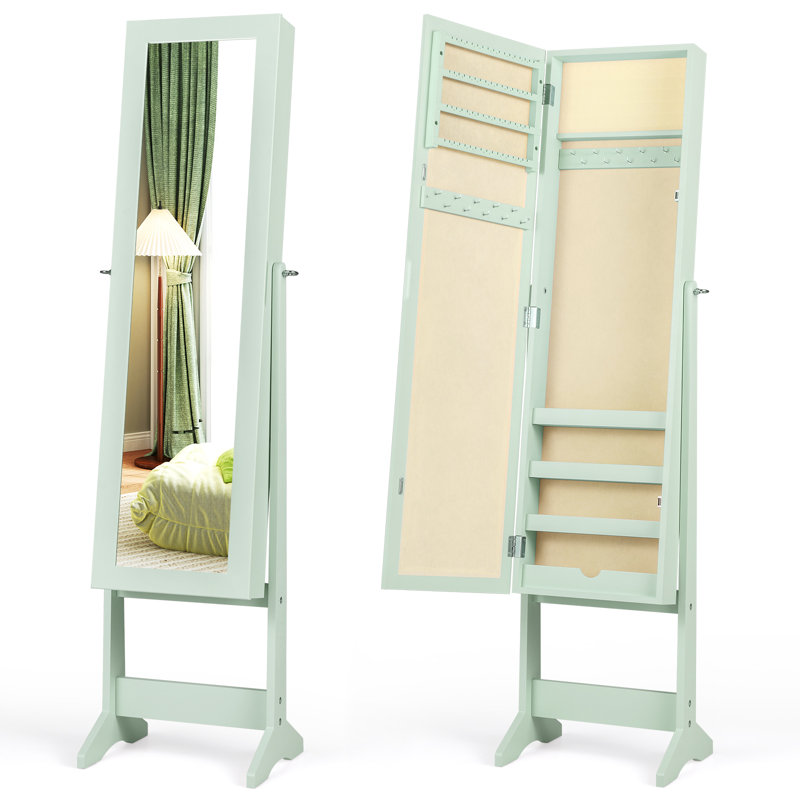 Boîte à bijoux avec miroir et armoire