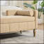 Banc de rangement en chenille avec accoudoirs et 2 traversins-918224351