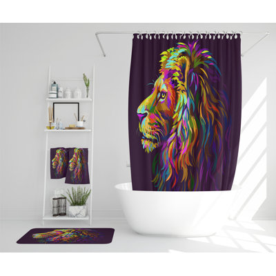 Nathenial Polyester Shower Curtain Set