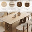 71" Mid Century Dining Table Set With 6 Dining Chairs, Retangular Kitchen Table With Sintered Stone Table Top