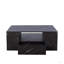 Table basse haute DEL 14,57 po, tables basses modernes pour le salon, table basse de rangement, petite table basse, table centrale avec 2 tiroirs et tablette latérale ouverte-1668954834