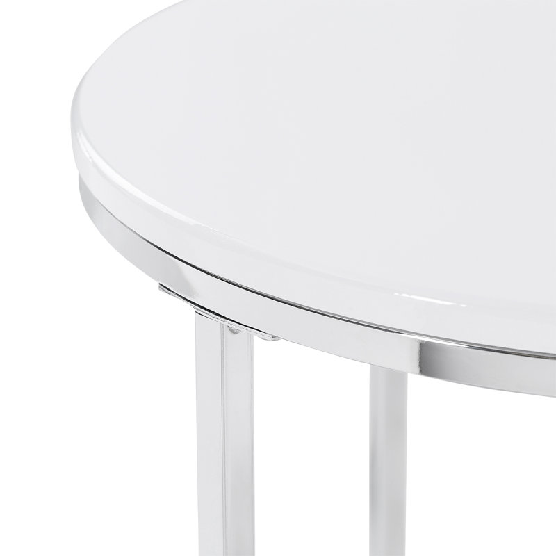 Adelbjrno Frame End Table Set, White