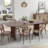 Oval Wood Dining Table with 2 Legs-1315168841-1315168840