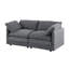 Canapé modulaire en forme de U 6 pièces avec repose-pieds amovible-695462336