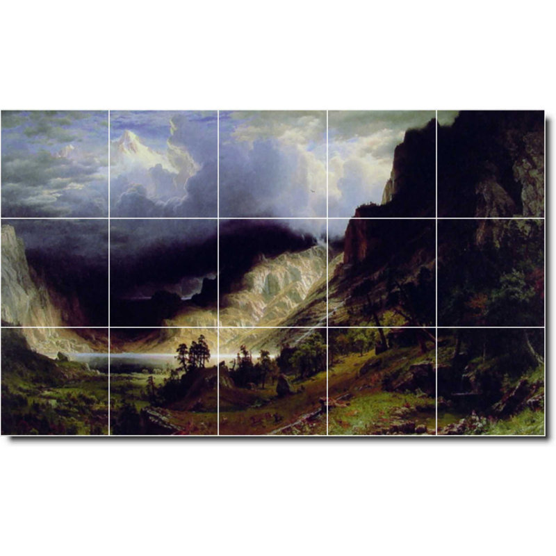 Carreau de peinture murale 40 po x 24 po 8 po x 8 po, Paysage 517