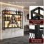 Wine Bottle & Glass Rack Black
