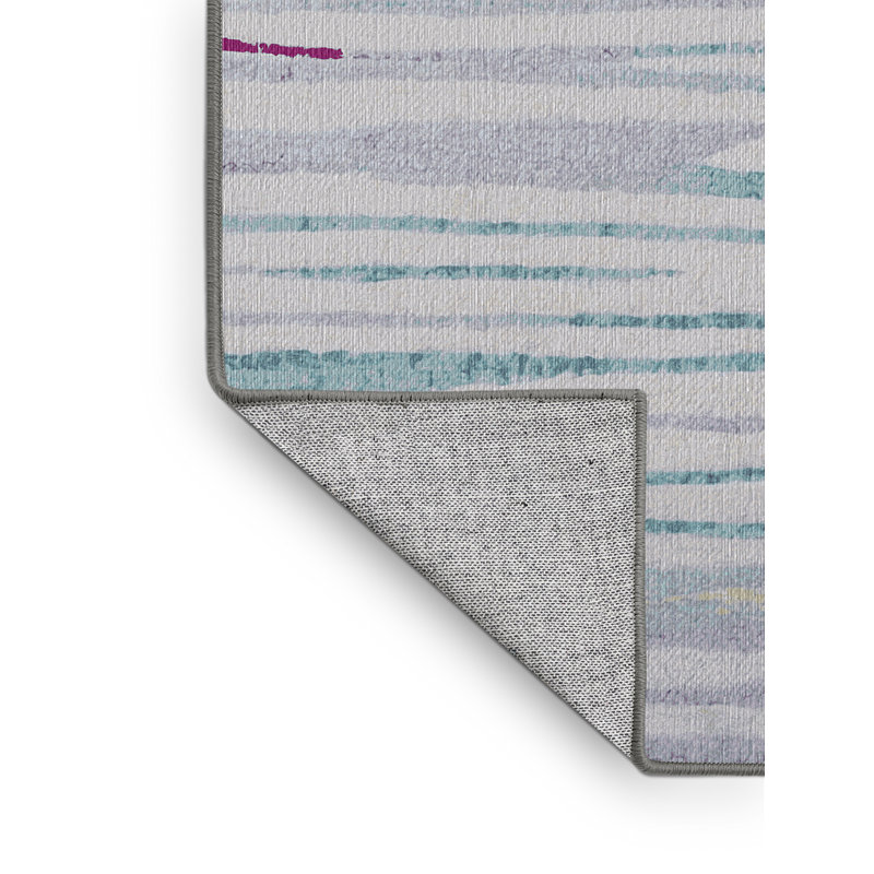 Machine Washable Gray Area Rug, Runner 2' x 5'