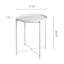 Table de bout en métal blanc pour le salon, la chambre, le balcon et le bureau-94895079