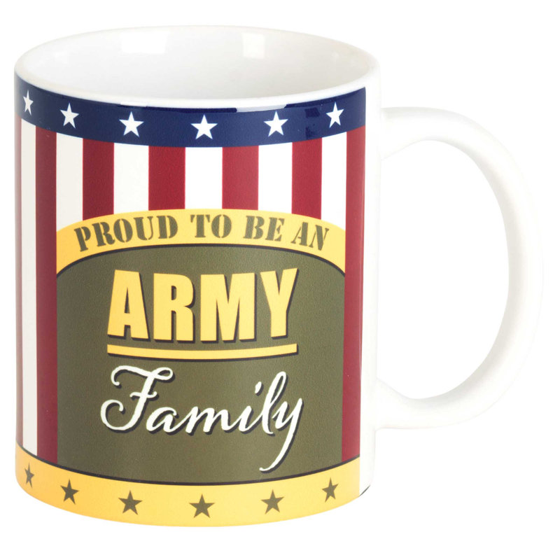 Tasse à café en céramique, Fière armée
