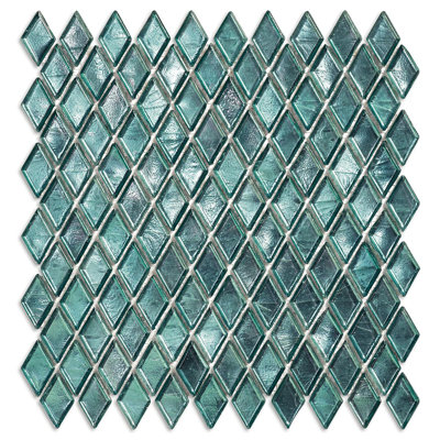 Regent 7/8" x 1-5/8" Diamond Glass Mosaic