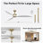 65" High-Airflow Up to 7500CFM Solid Wood Large Ceiling Fan Remote Control No Light, 6-Speed, Reversible Airflow Silent DC Motor, 3CCT Dimmable-1113110715-1113110693