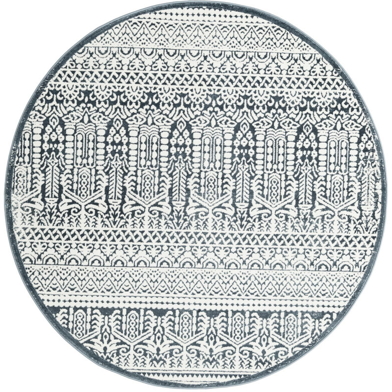 Onyxx Floral Indoor Rug, Round 5'3"