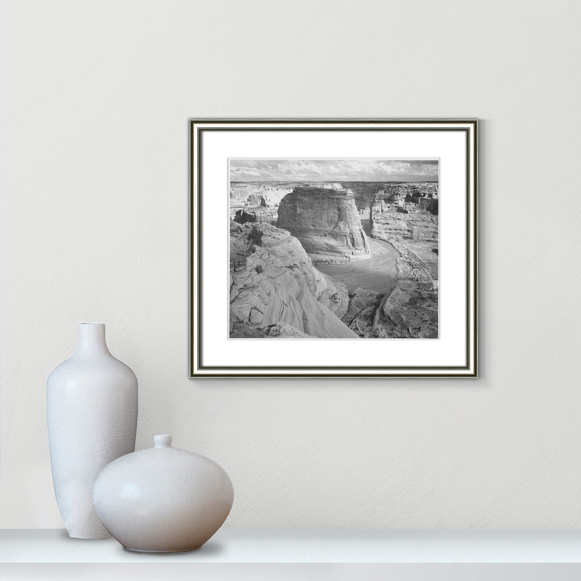 Canyon De Chelly Arizona 2 by Adams, 14.25" H x 16.25" W x 0.88" D, Silver