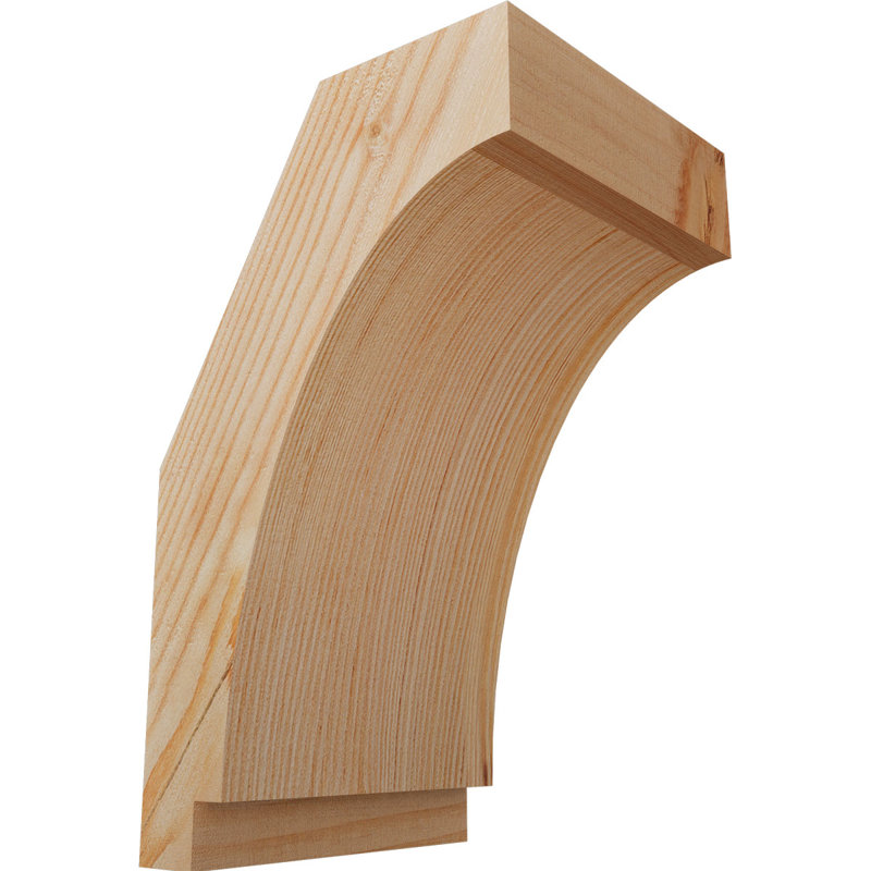 Attelle impériale du genou, Sapin de Douglas, Lisse, H 10 po x l 5,5 po x P 6 po