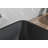 13.0" L -18.13" W -4" H Matte Shell Glass Rectangular Vessel Bathroom Sink In Black With Matte Black Faucet And Pop-Up Drain In Matte Black