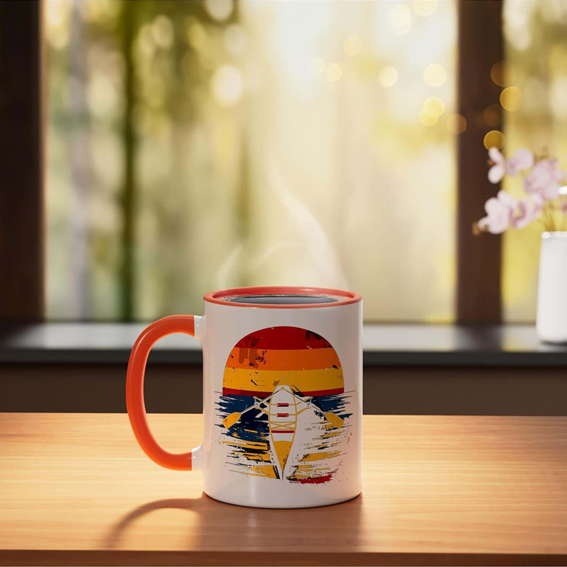 Ceramic Coffee Mug, Orange