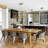 Stenberg 6-Light Kitchen Island Geometric Chandelier
