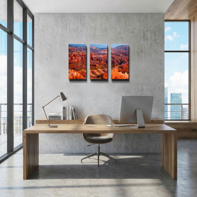 « Lumière du matin », triptyque mural de John Gavrilis, 91,4 x 61 cm
